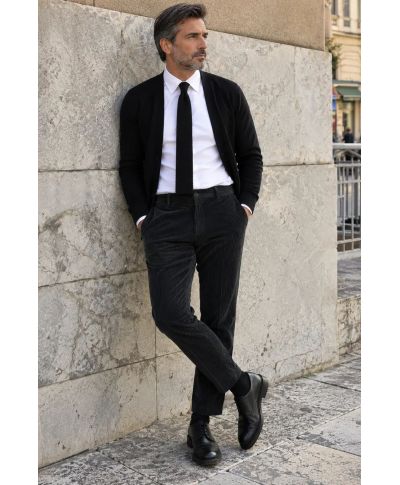 Pantaloni velluto, neri - Gogolfun.it