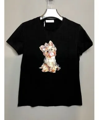 T-shirt donna - Nera - Mezza manica