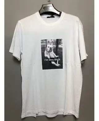 T-shirt uomo, bianca - Stampa divertente