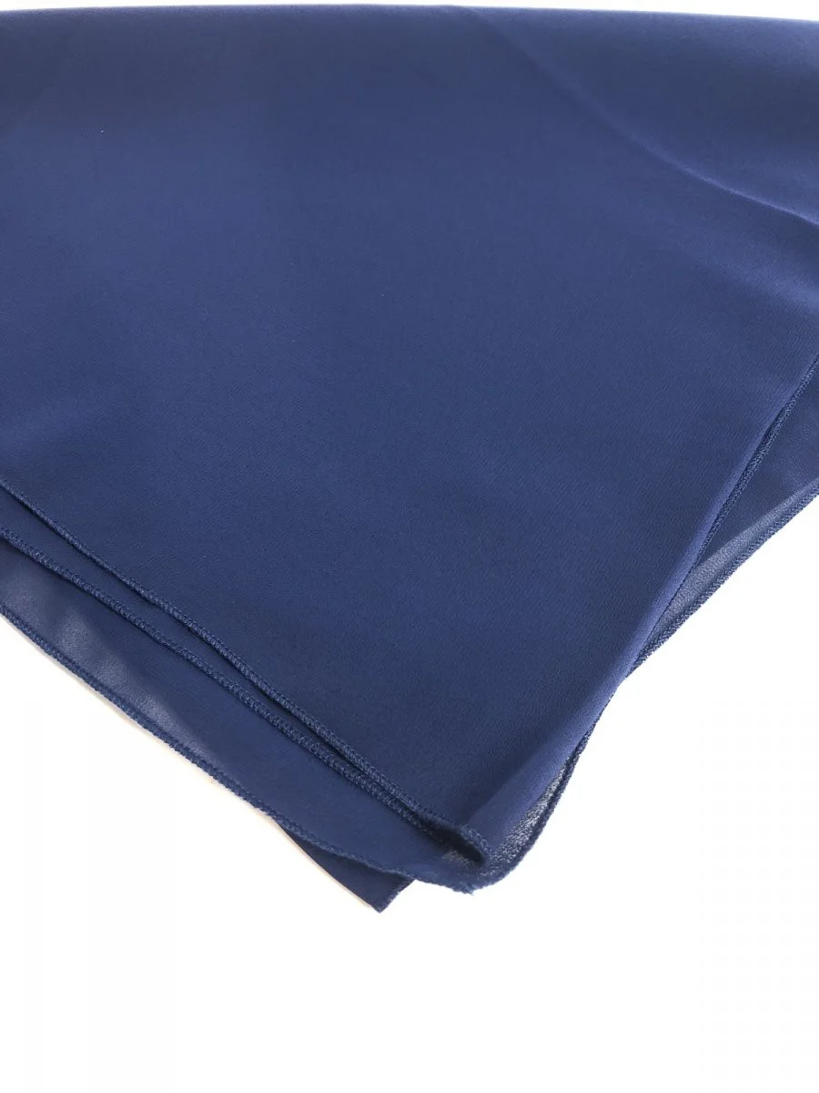 Abito Blu Stola Blu Scuro Elegante Stola Elegante Blu Cerimonia