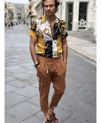 Camicia uomo disegno, disegno Versace