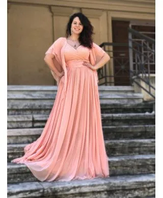 Vestito elegante, rosa - Con manichetta - Taglie comode