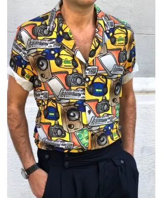 Camicia uomo particolare - Fantasia vintage