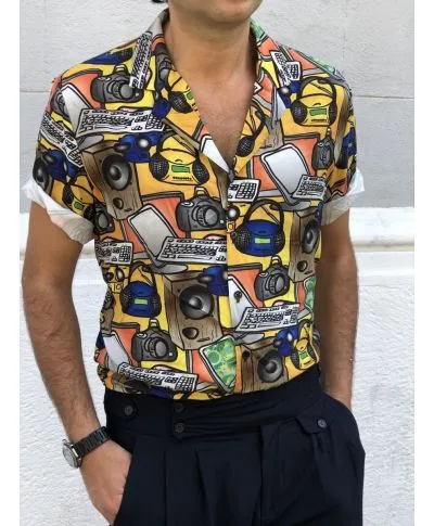 Camicia uomo particolare - Fantasia vintage