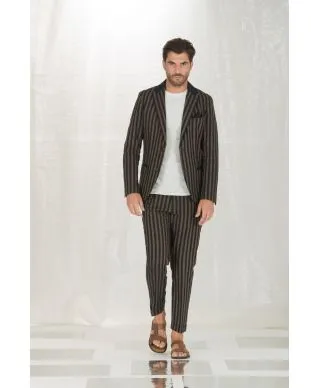 Pantaloni eleganti uomo - Pantaloni slim - Pantaloni a righe