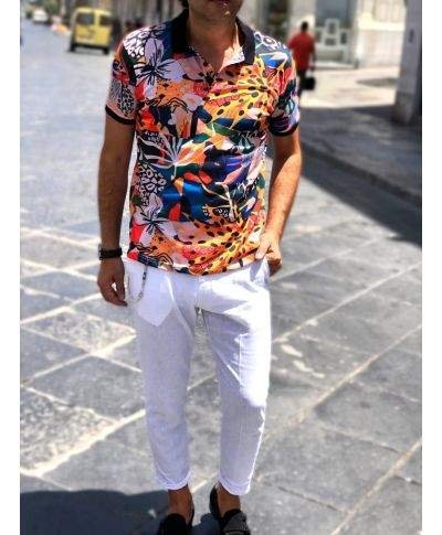 Polo uomo - Hawaiana - Slim