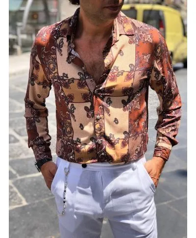 Camicia uomo estiva, manica lunga