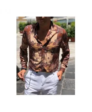 Camicia uomo estiva, manica lunga