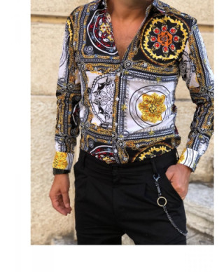 Camicia uomo particolare, stile Versace
