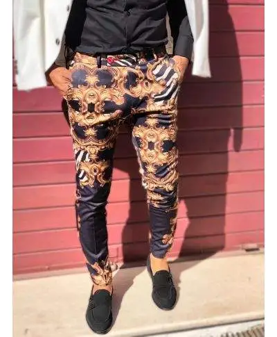 Pantaloni uomo slim fit, nero - Tipo Cavalli