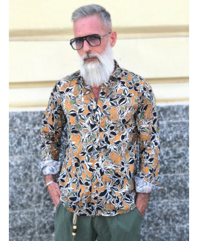 Camicia uomo fantasia - Floreale - Manica lunga