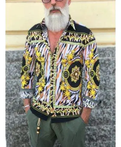 Camicia uomo fantasia - Particolare - Manica lunga