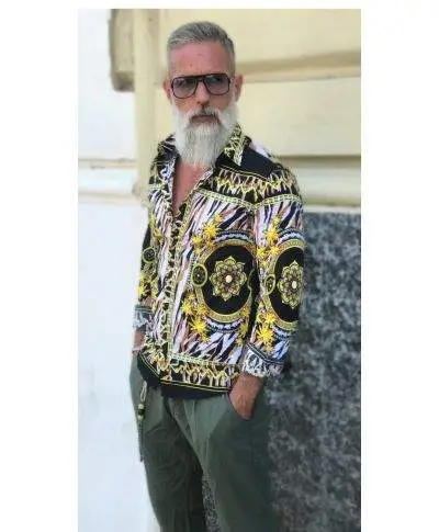 Camicia uomo fantasia - Particolare - Manica lunga