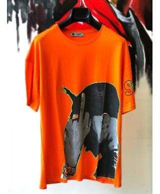 T shirt uomo over, Stampa hip hop
