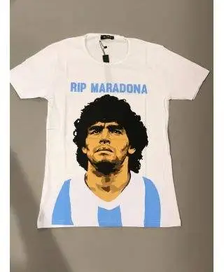 Maradona - T shirt - Bianca - Con stampa