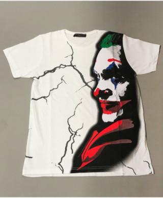 T shirt - Bianca - Con stampa - Joker