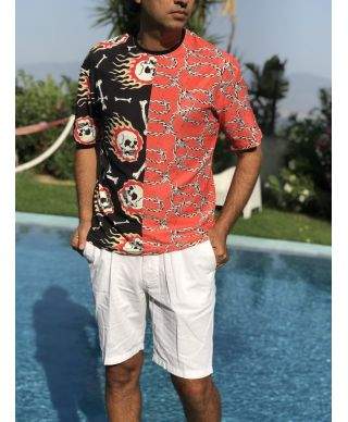 Bermuda uomo, slim - Colore bianco
