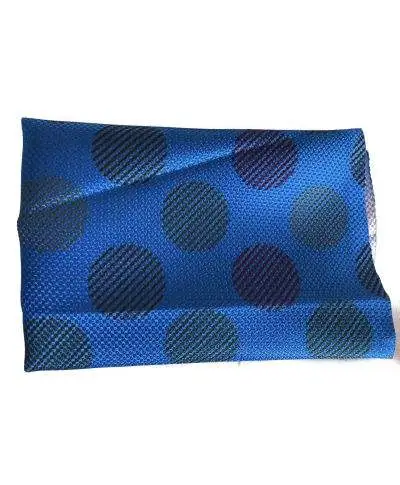 Papillon blu elettrico - Papillon Uomo con pochette - Papillon con pois grandi