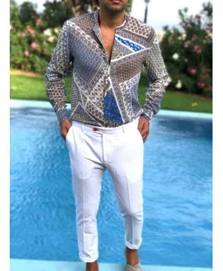 Camicia uomo fantasia - Manica lunga