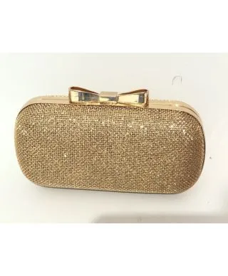 Pochette oro - Borsetta da cerimonia con tracolla