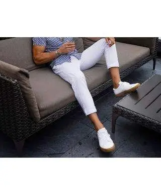 Pantaloni bianchi uomo - Vestibilità slim
