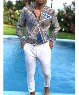 Pantaloni bianchi uomo - Vestibilità slim