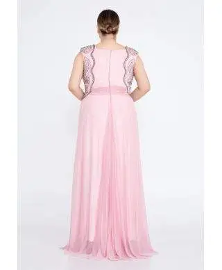 Vestito taglie comode, giovanile - Rosa - Brillantinoso