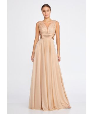 Vestito elegante, oro - Lungo