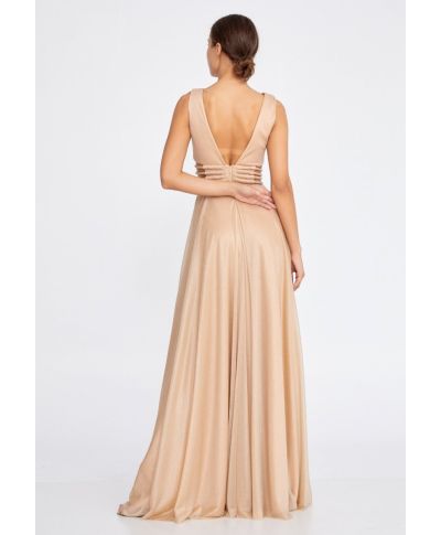 Vestito elegante, oro - Lungo