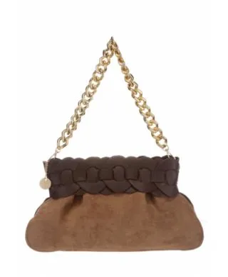 Borsa donna - Modello baguette - Con catena ora