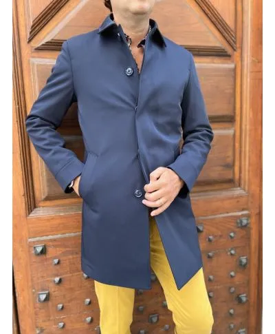 Trench uomo - Paul Miranda - Blu - Corto - Gogolfun.it