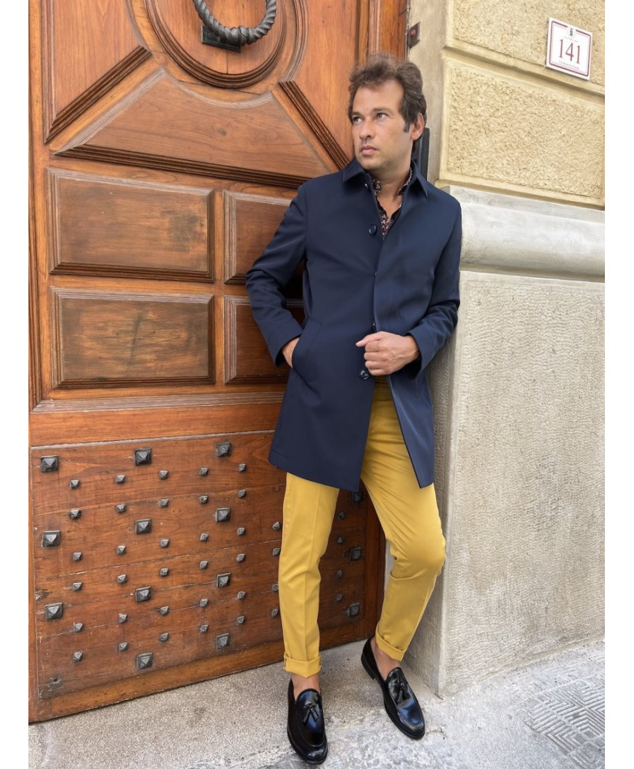 Trench uomo - Cappotto nero - Paul Miranda 