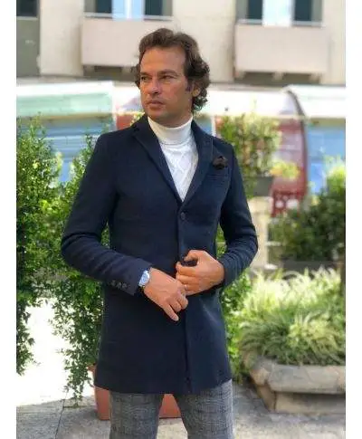 Cappotto blu - Corto - Paul Miranda - Made in Italy