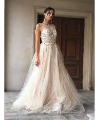 Vestito 18 anni - Avorio - Gonna in tulle