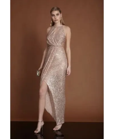 Abito donna da cerimonia - Abito elegante paillettes - Abito Odalisca