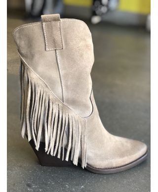 Texani con frangie - Beige