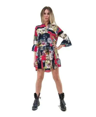 Vestini Fantasia - Vestito corto - Abitino manica lunga - Vestitini donna