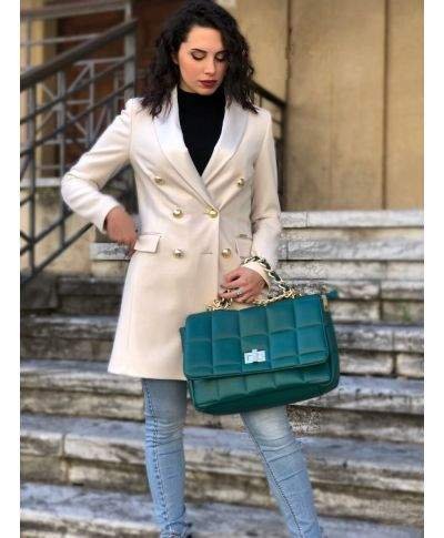 Cappotto donna - Panna - Doppiopetto