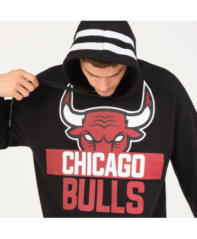 Felpa con cappuccio, nera - Chicago Bulls