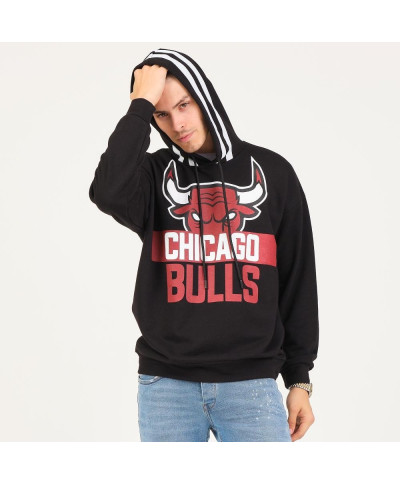 Felpa con cappuccio, nera - Chicago Bulls