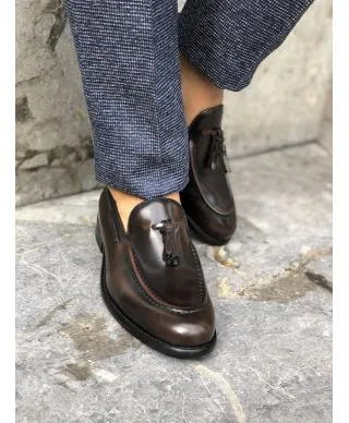 Mocassini uomo - Marroni - Vera pelle - Made in Italy
