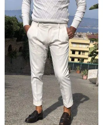 Pantaloni uomo bianchi, Made in Italy