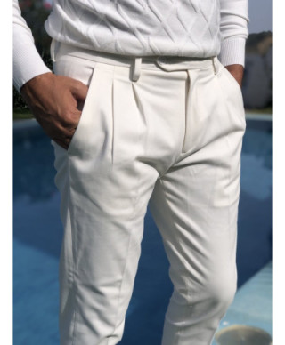 Pantaloni uomo bianchi, Made in Italy