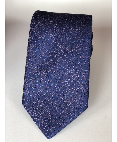 Cravatta blu, fantasia stilizzata