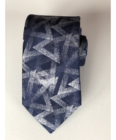 Cravatta blu con rombi, azzurra