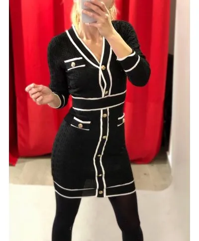 Vestito corto - In maglia - Modello Chanel