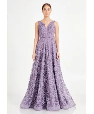 Vestito elegante, da cerimonia - Glicine