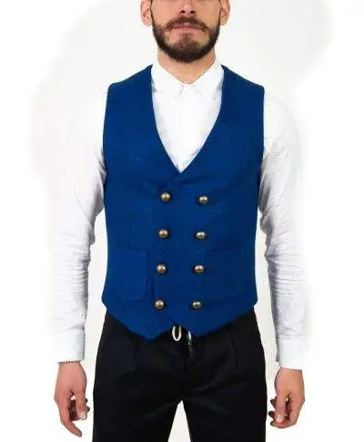 Gilet uomo - Gilet - Panciotti - Panciotto blu