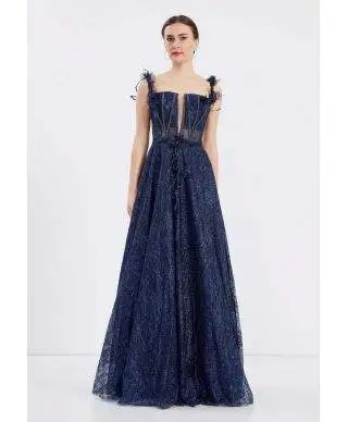 Vestito elegante - Lungo - Gonna ampia