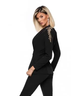 Tailleur giovanile - Nero - Con inserti in oro